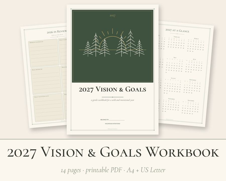 2027 Vision & Goals Workbook printable preview