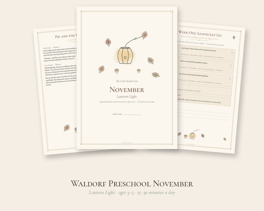 The Little Hearth Year: November printable preview