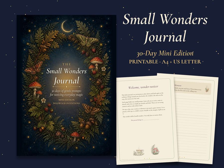 Small Wonders 30 Day Journal printable preview